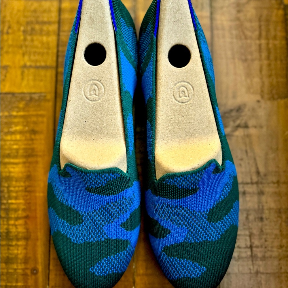 Blue and green Rothy’s